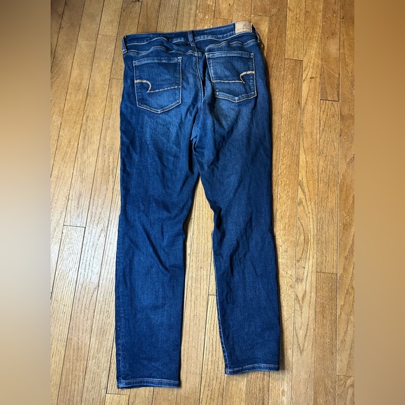 American Eagle Outfitters Women's Dark Blue Skinny Jeans - Picture 2 of 5